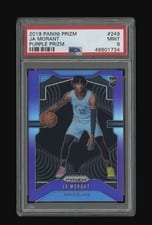 2019 Panini Prizm Ja Morant Purple Prizm #249 card