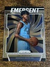 2019 Panini Prizm Emergent JA Morant Green Prizm #17 card