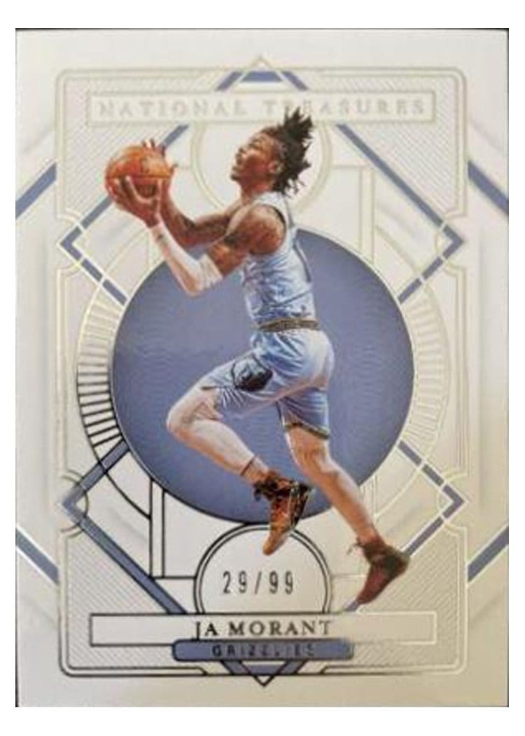 2020-21 Panini National Treasures Base Set Ja Morant #86 card
