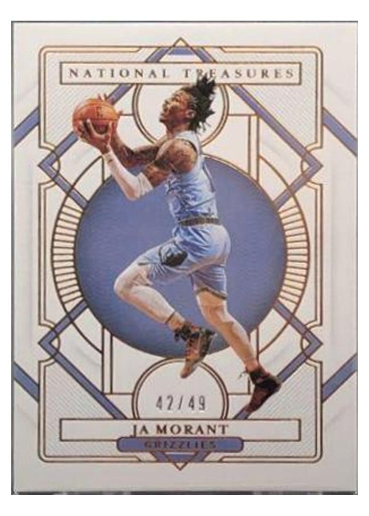 2020-21 Panini National Treasures Base Set Ja Morant #86 card