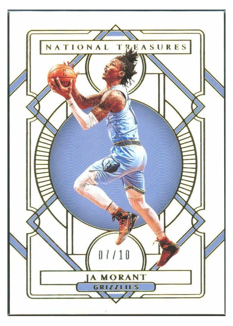 2020-21 Panini National Treasures Base Set Ja Morant #86 card
