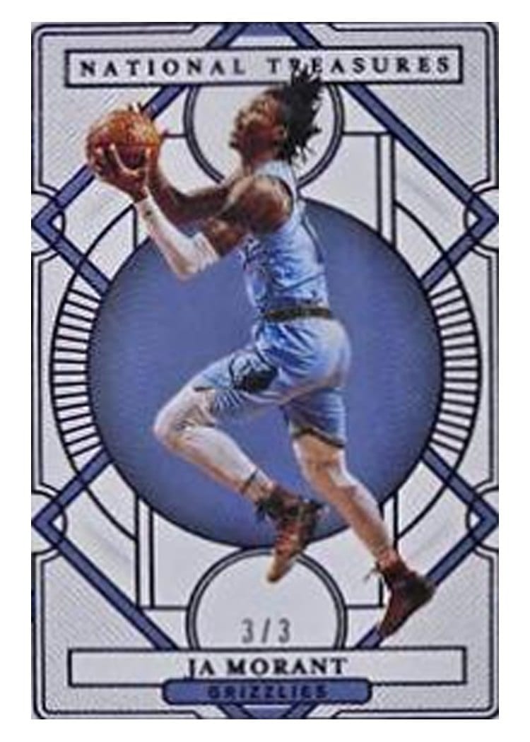 2020-21 Panini National Treasures Base Set Ja Morant #86 card