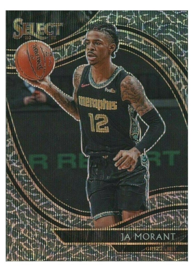2020-21 Panini Select Base Set Ja Morant #255 card
