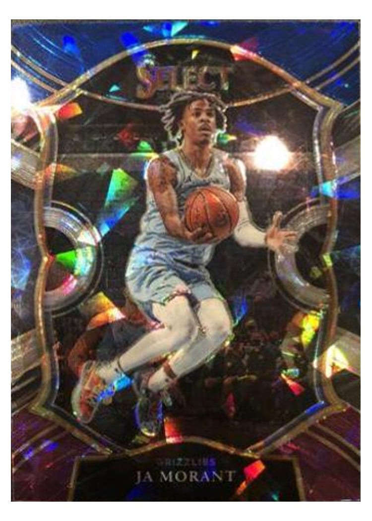 2020-21 Panini Select Base Set Ja Morant Blue White Purple Ice #60 card