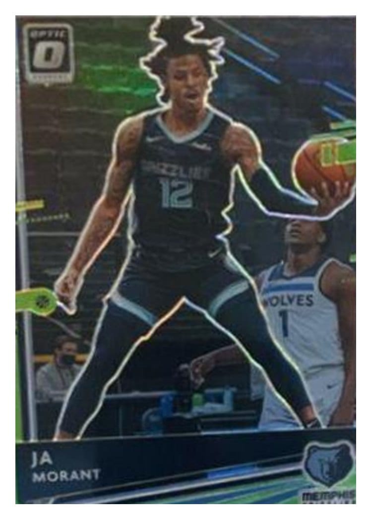 2020 Panini Donruss Optic Ja Morant Lime Green #117 card