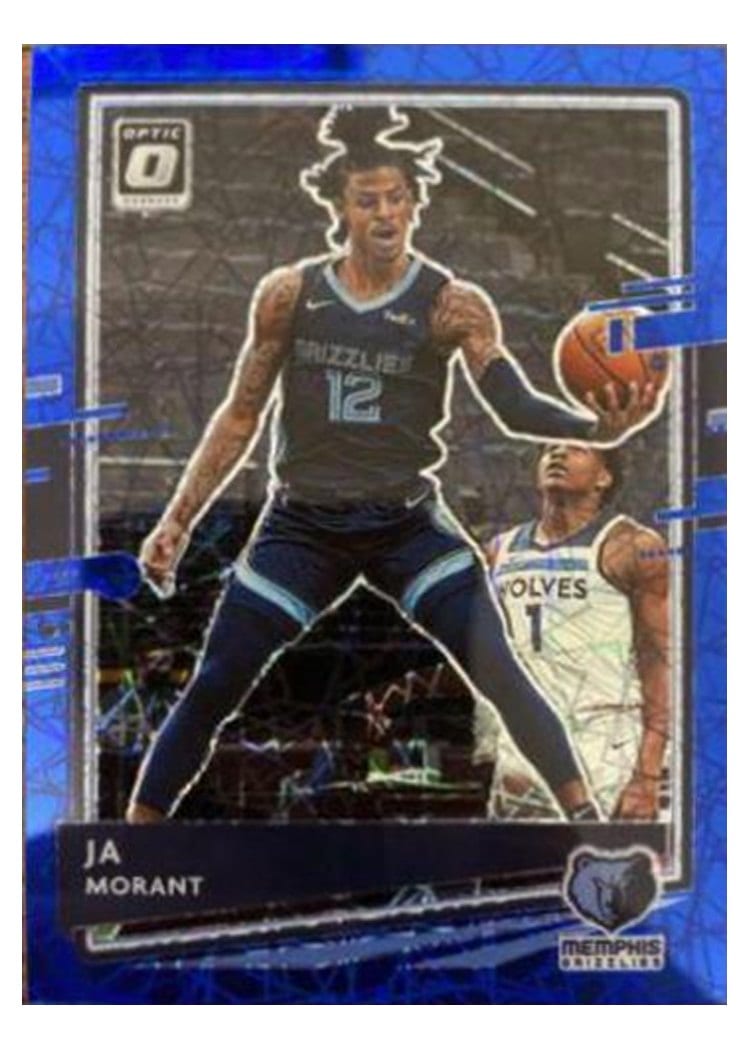 2020 Panini Donruss Optic Ja Morant Blue Velocity #117 card