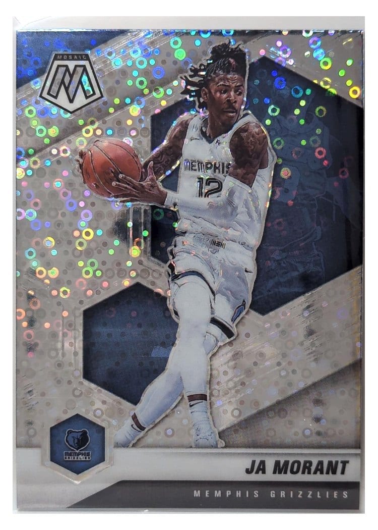 2020 Panini Mosaic Ja Morant Fast Break Silver #40 card