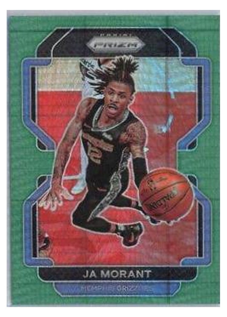 2021 Panini Prizm Ja Morant Green Hyper Prizm #194 card