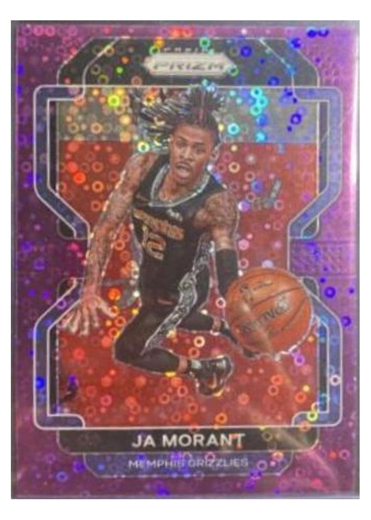 2021 Panini Prizm Ja Morant Fast Break Purple Prizm #194 card