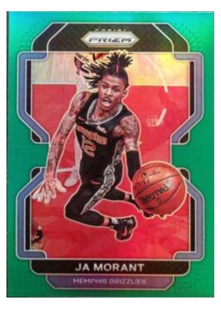 2021 Panini Prizm Ja Morant Green Wave #194 card