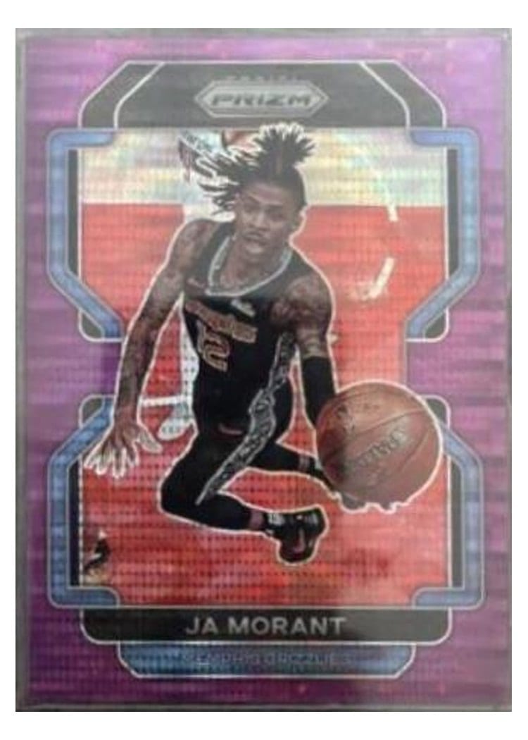 2021 Panini Prizm Ja Morant Purple Pulsar Prizm #194 card