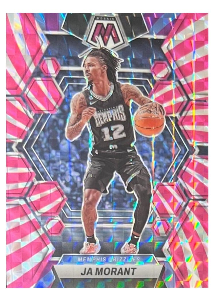 2022-23 Panini Mosaic Base Set Ja Morant #82 card