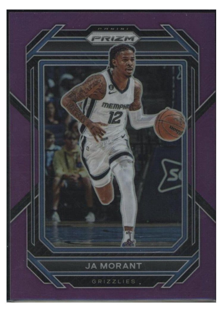 2022-23 Panini Prizm Base Set Ja Morant #200 card