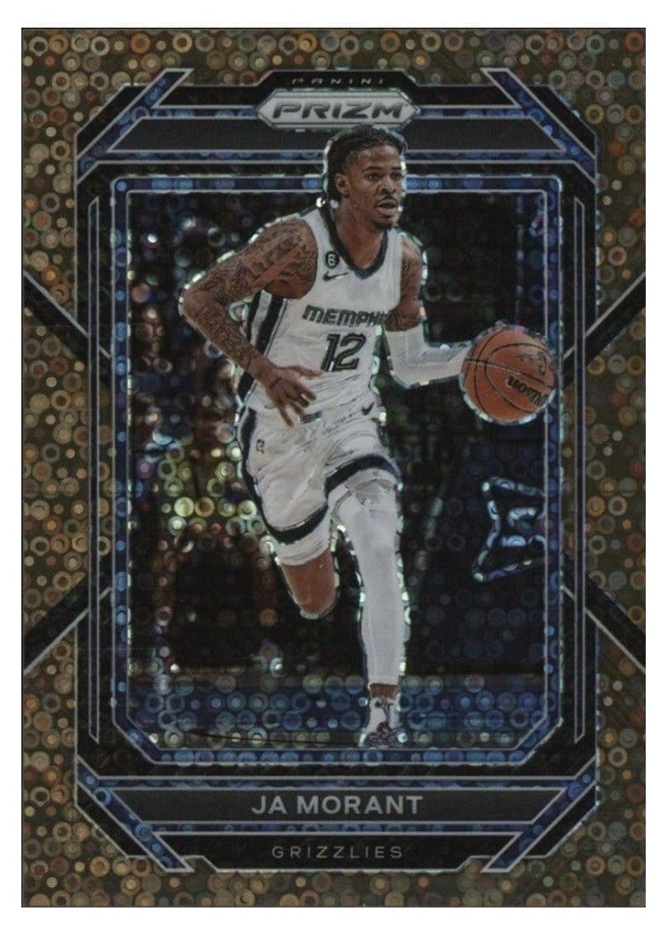 2022-23 Panini Prizm Base Set Ja Morant Fast Break Bronze Prizm #200 card