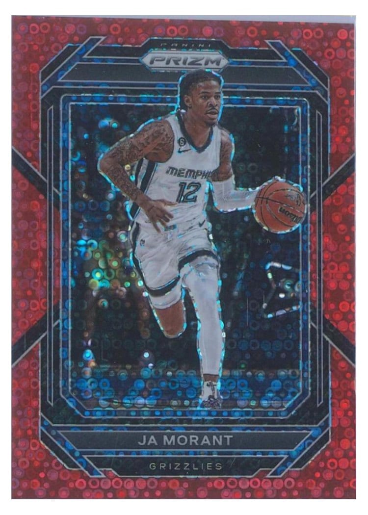 2022-23 Panini Prizm Base Set Ja Morant #200 card