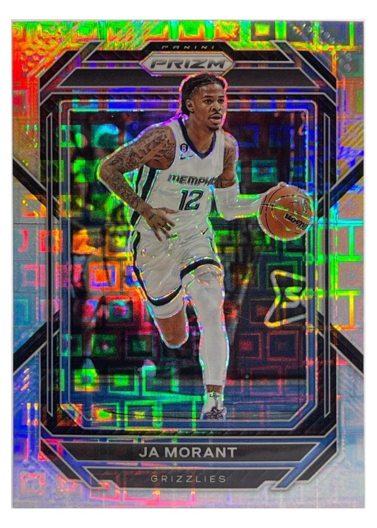 2022-23 Panini Prizm Base Set Ja Morant #200 card