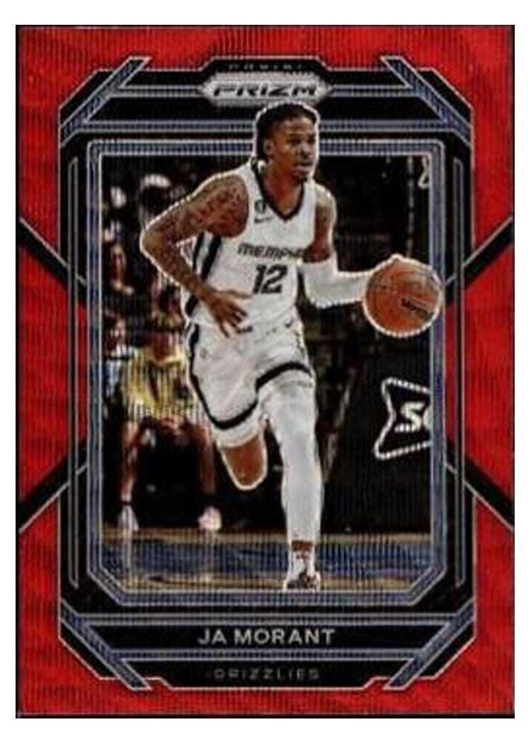 2022-23 Panini Prizm Base Set Ja Morant #200 card