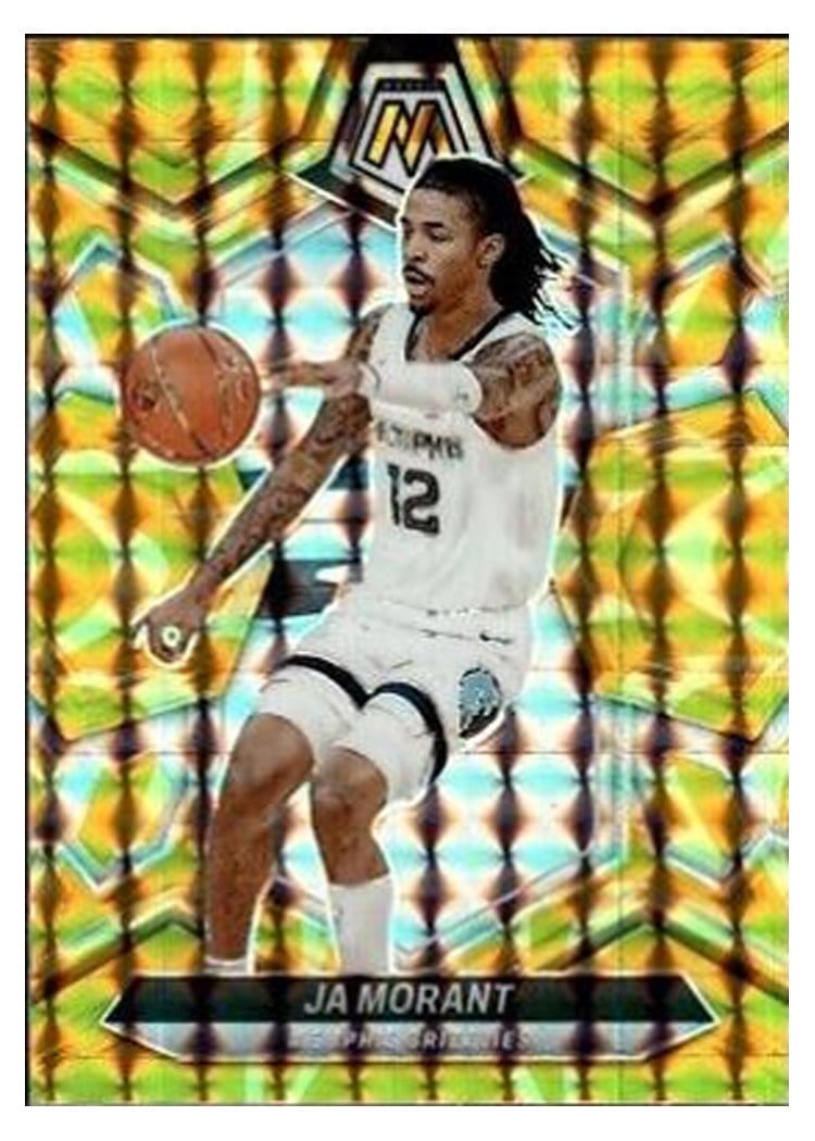 2023-24 Panini Mosaic Base Set Ja Morant Gold #127 card