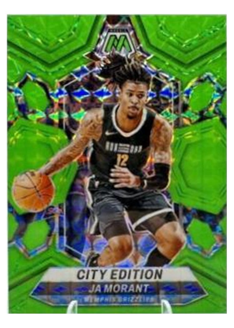 2023-24 Panini Mosaic Base Set Ja Morant Green Fluorescent #288 card