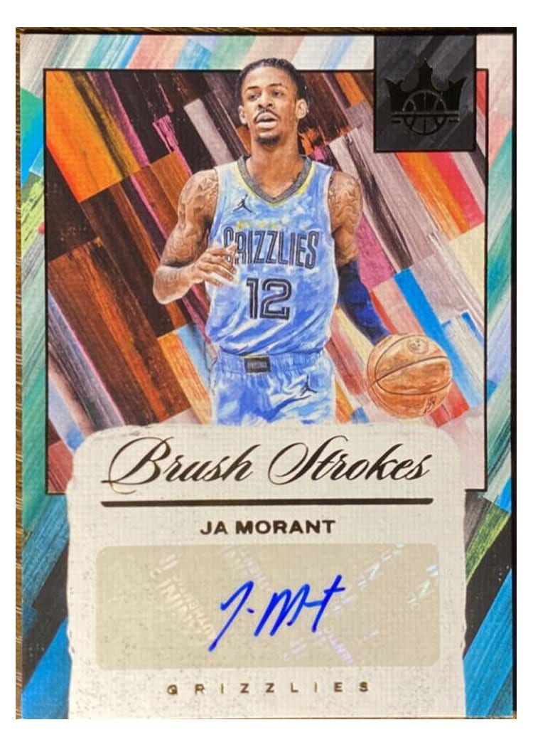 2024-25 Panini Court Kings Brush Strokes Autographs Ja Morant #BR-JAM card