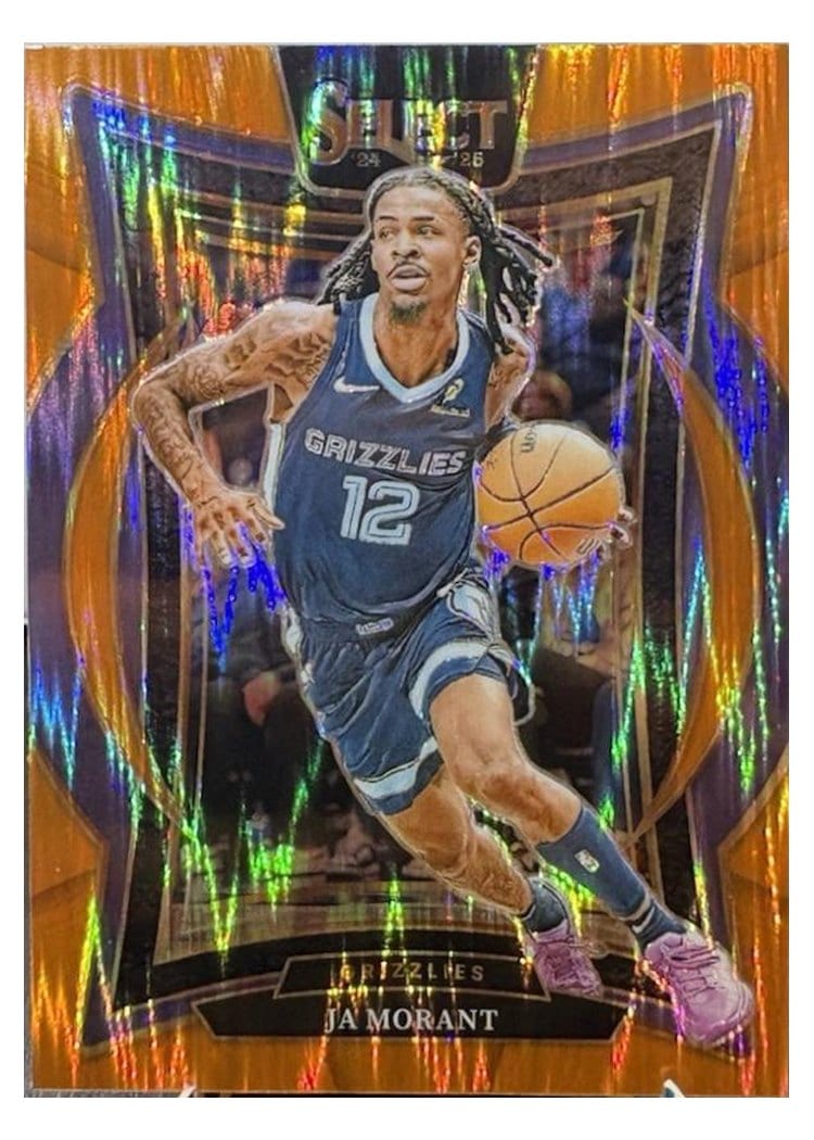 2024-25 Panini Select Base Set Ja Morant #60 card