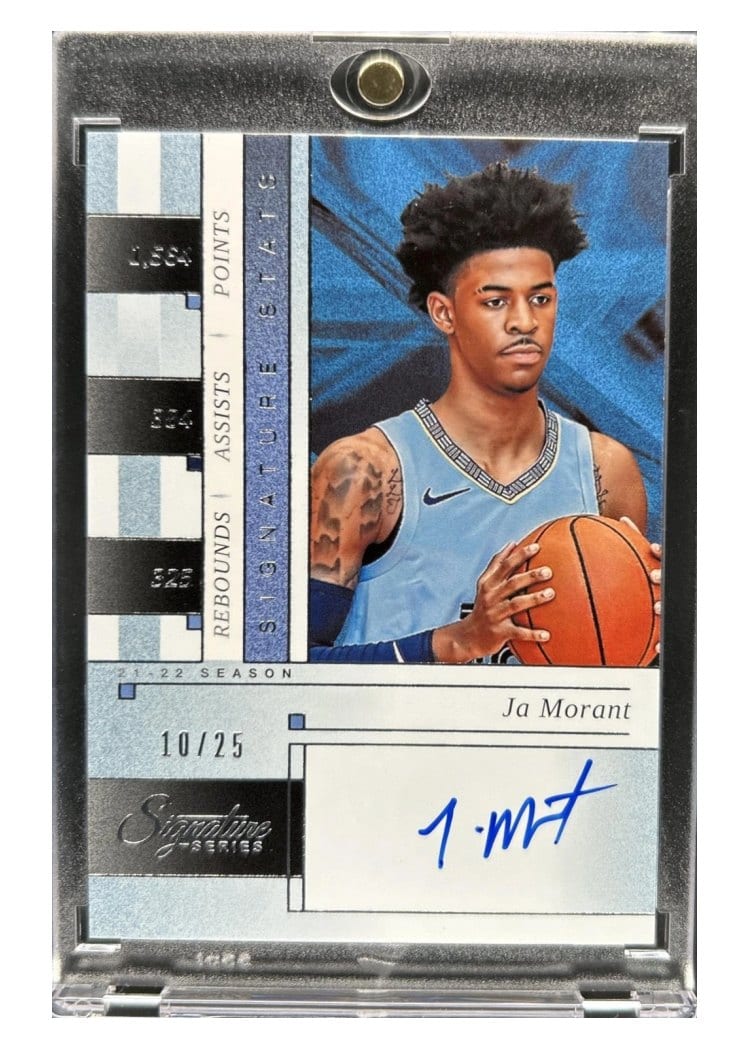 2025-26 Panini Signature Series Cornerstones Ja Morant #19 card