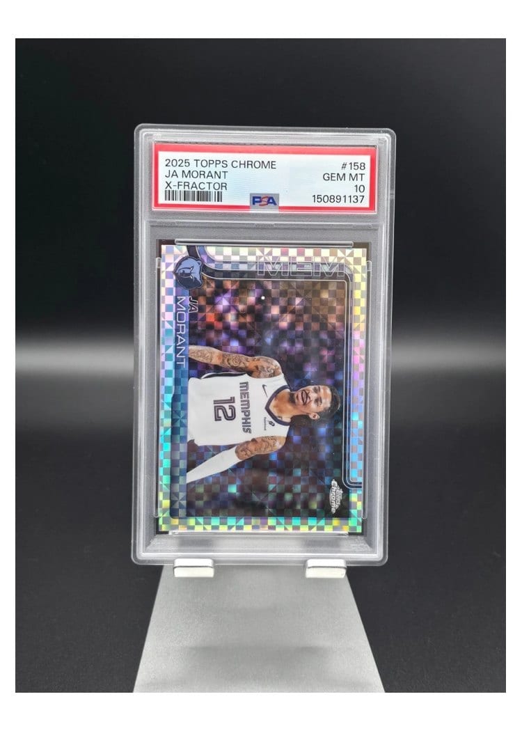 2025 Topps Chrome Ja Morant X-Fractor #158 card