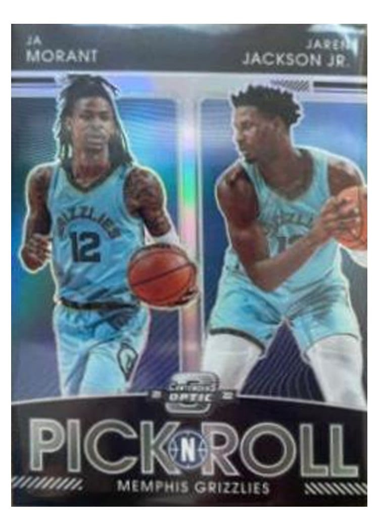 2021-22 Panini Contenders Optic Pick n Roll Ja Morant / Jaren Jackson Jr #17 card