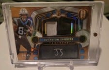 2024 Panini Gold Standard Rookie Jersey Autographs Ja'Tavion Sanders #224 card
