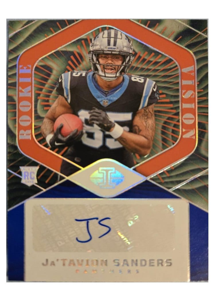 2024 Panini Illusions Rookie Vision Signatures Ja'Tavion Sanders #15 card