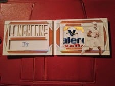 2024 Panini National Treasures Collegiate College Materials Signatures Ja'Tavion Sanders #70 card