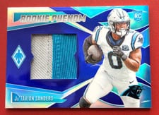 2024 Panini Phoenix Rookie Phenom Jersey Ja'Tavion Sanders #RPJ-JSS card
