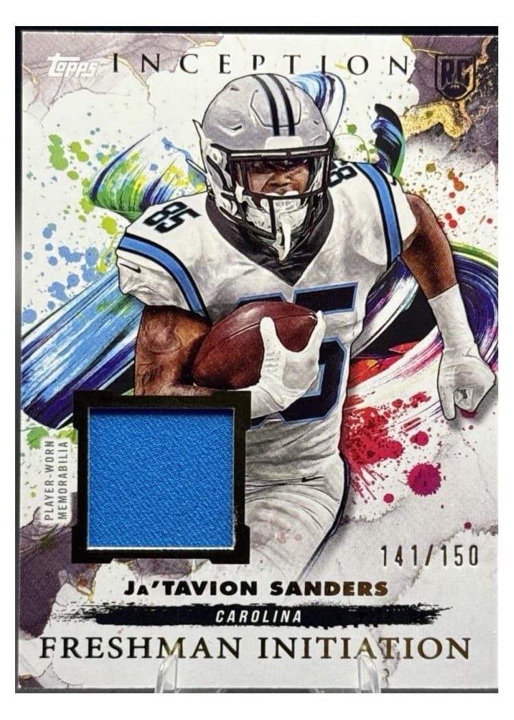 2024 Topps Inception Freshman Initiation Relics Ja'Tavion Sanders #FI-19 card