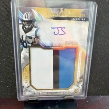2024 Topps Inception Rookie Jumbo Relic Autographs Ja'Tavion Sanders #RJRA-JTS card