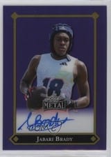 2025 Leaf Metal 92 Autographs Jabari Brady #92L-JB2 card