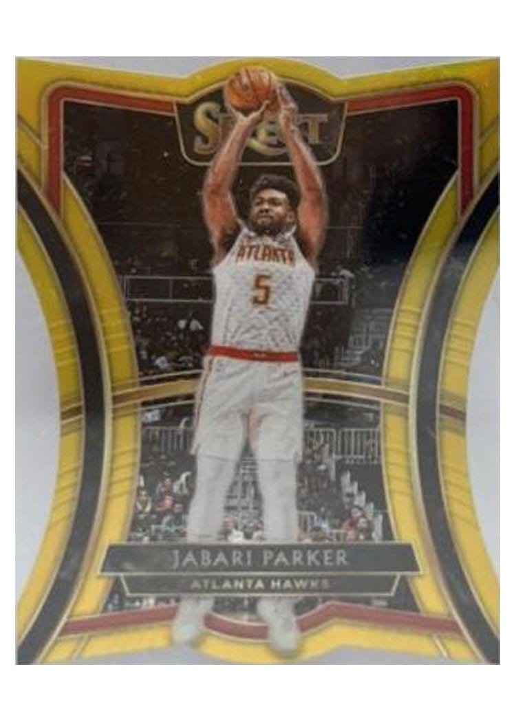 2019-20 Panini Select Base Set Jabari Parker Die Cut Gold Prizm #130 card