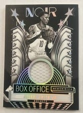 2024-25 Panini Noir Box Office Memorabilia Set Jabari Smith Jr. #2 card