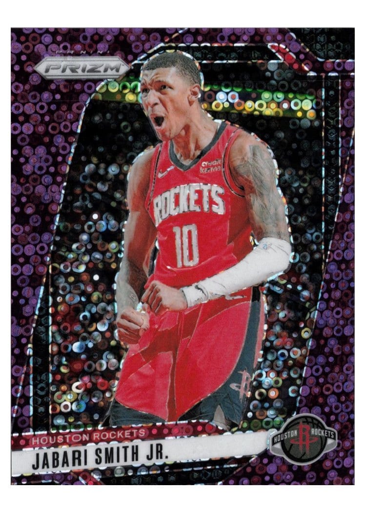 2024-25 Panini Prizm Base Set Jabari Smith Jr. Fast Break Purple #77 card