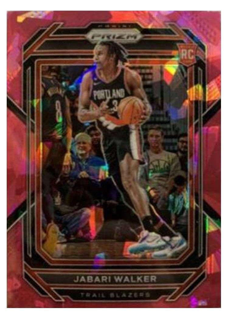 2022-23 Panini Prizm Base Set Jabari Walker Pink Ice Prizm #237 card