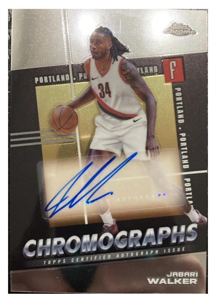 2024-25 Topps Chrome Chromographs Jabari Walker #C-IH card