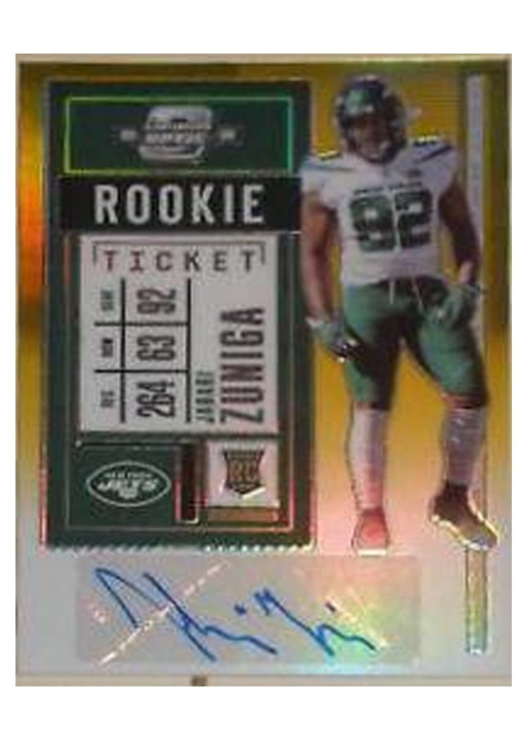 2020 Panini Contenders Optic Base Set Jabari Zuniga #175 card