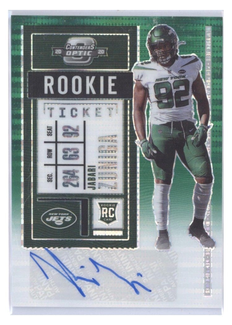 2020 Panini Contenders Optic Base Set Jabari Zuniga #175 card