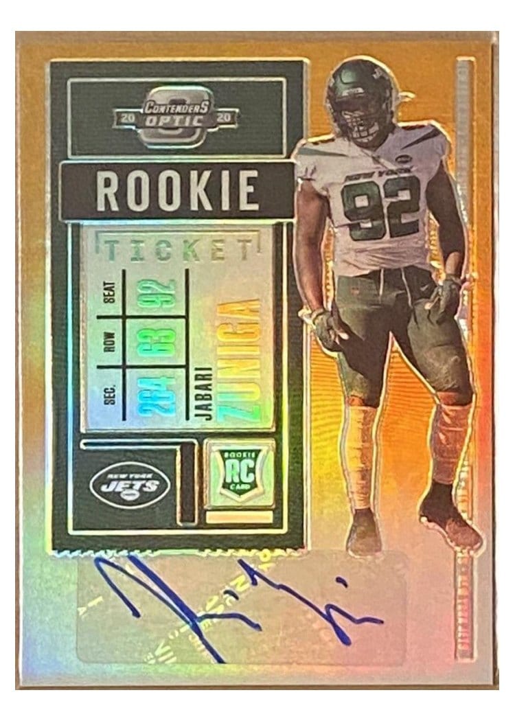 2020 Panini Contenders Optic Base Set Jabari Zuniga #175 card