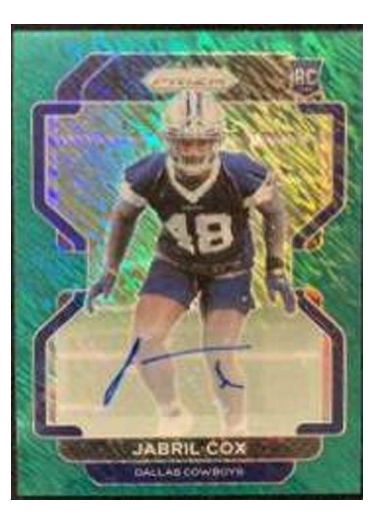 2021 Panini Prizm Base Set Jabril Cox #394 card