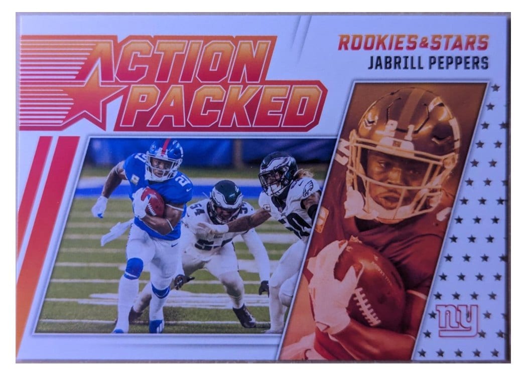 2021 Panini Rookies & Stars Action Packed Jabrill Peppers #AP-21 card