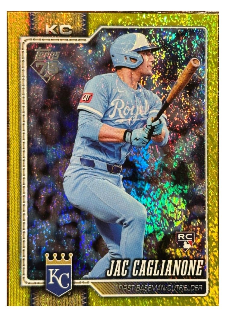 2026 Topps Jac Caglianone Yellow Rainbow #138 card