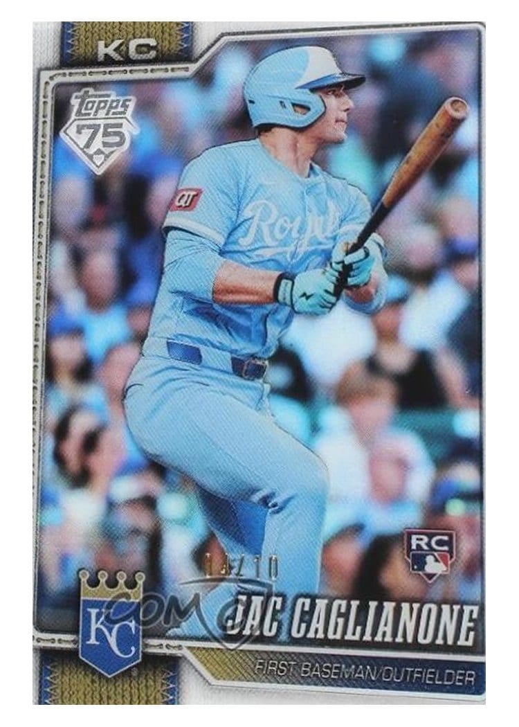 2026 Topps Jac Caglianone Clear Variation #138 card