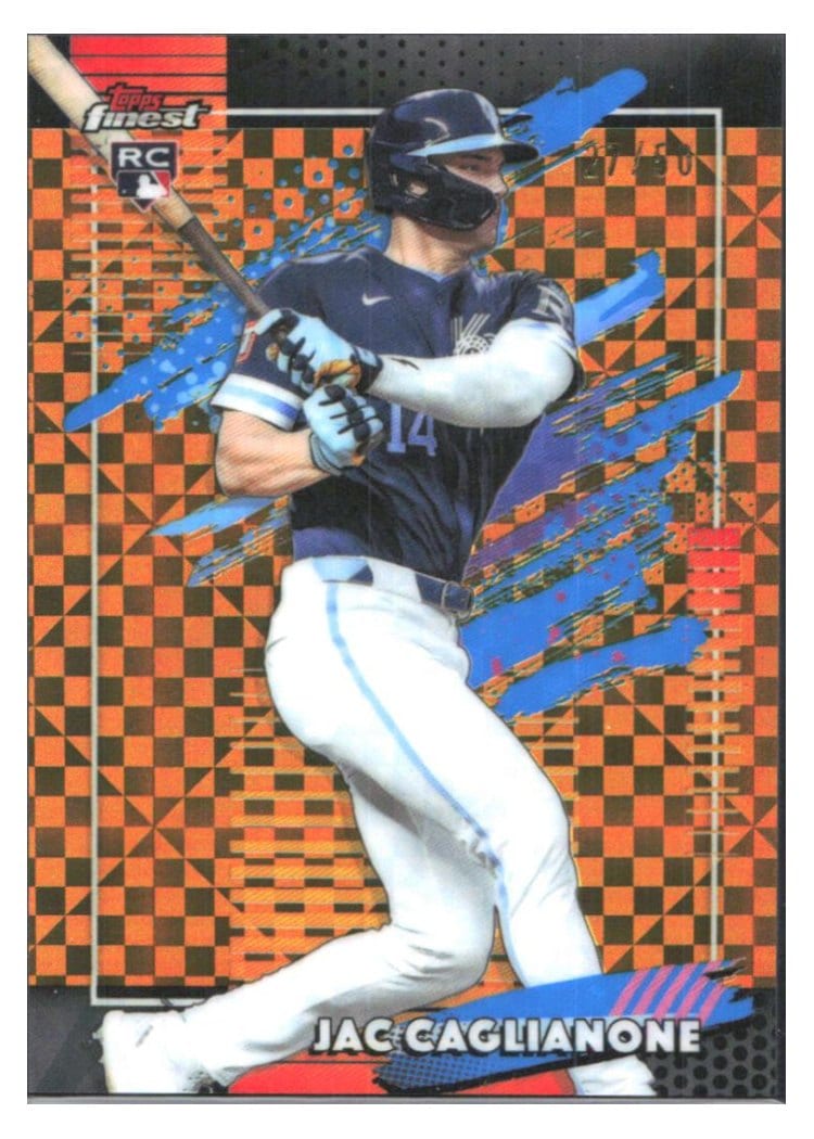2026 Topps Finest Jac Caglianone Gold Refractor #101 card