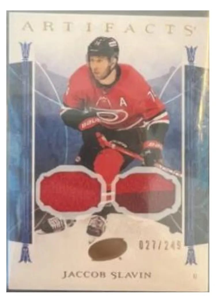 2022-23 Upper Deck Artifacts Base Set Jaccob Slavin #2 card