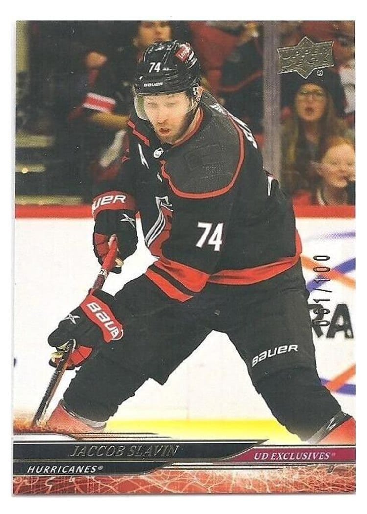 2024-25 Upper Deck Base Set Jaccob Slavin Exclusive #274 card